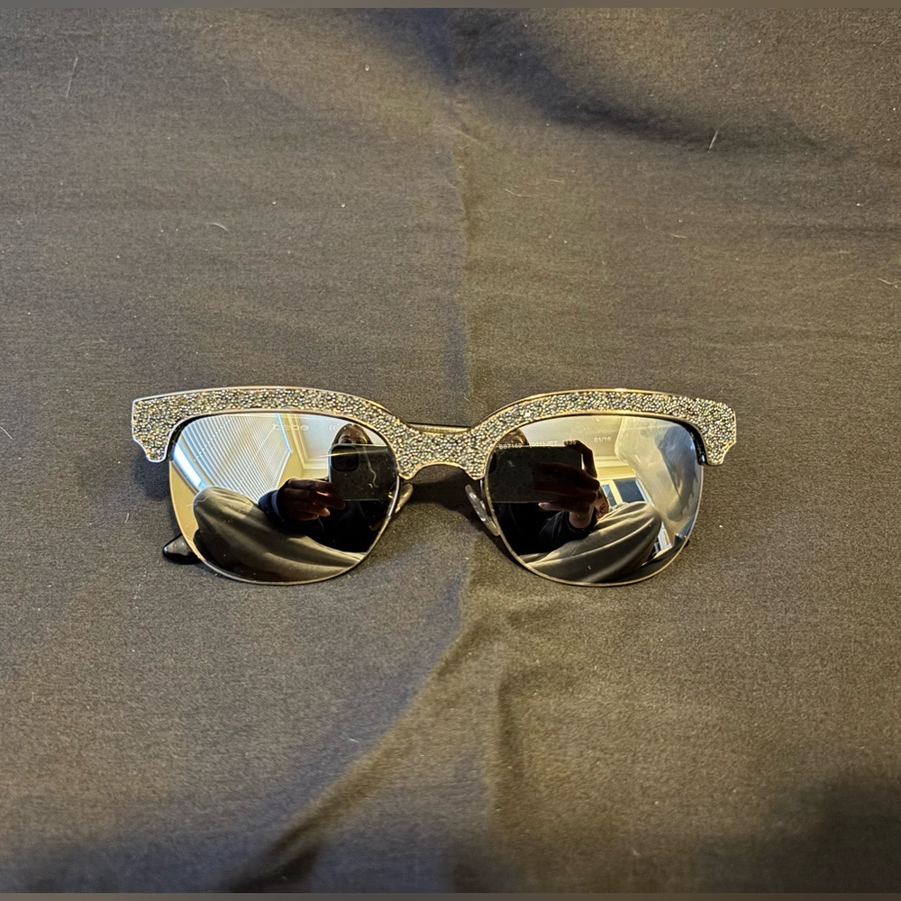 bebe Black and Silver Sunglasses